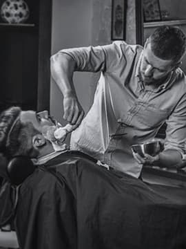 beard shaving process